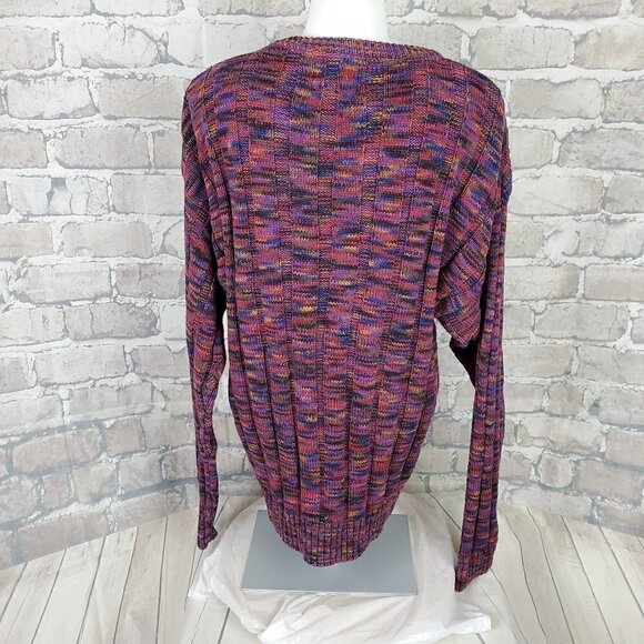 Vintage 80s Multicolor Crew Sweater Men's Large - Picture 10 of 15